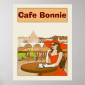 Morning Coffee Cafe  Lady Posters (Voorkant)