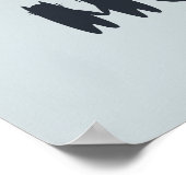 Morning Coffee Cat Poster - Funny Mood Wall Art (Hoek)