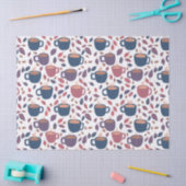 Morning Coffee Cute Pattern Pastel Colorful Gift Tissuepapier (Craft)