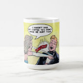 Morning Coffee Drinkers Funny Comic Strip Koffiemok (Center)
