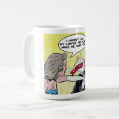 Morning Coffee Drinkers Funny Comic Strip Koffiemok (Voorkant links)