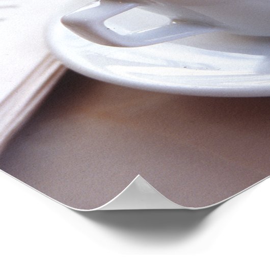 Morning Coffee en Newspapier Poster (Hoek)