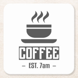 Morning Coffee Fix-Onderzetter Kartonnen Onderzetters