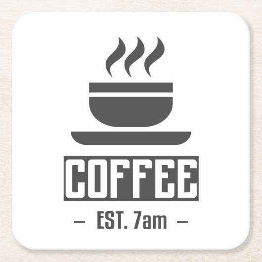 Morning Coffee Fix-Onderzetter Kartonnen Onderzetters (Voorkant)