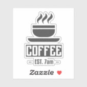 Morning Coffee Fix Sticker (Vel)