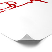 Morning Coffee Heartbeat EKG Poster (Hoek)