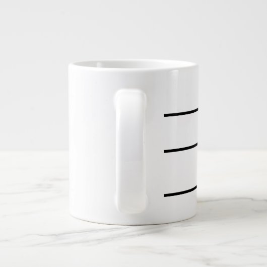 Morning Coffee Humor Niveaus Grote Koffiekop (Achterkant)