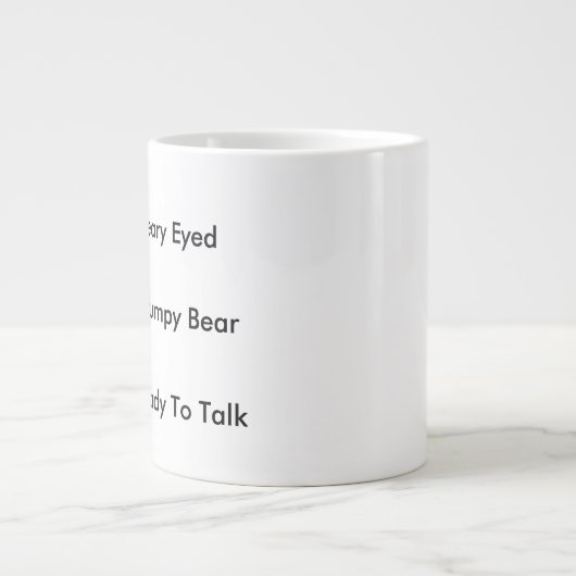 Morning Coffee Humor Niveaus Grote Koffiekop (Voorkant)