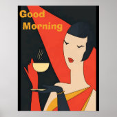 Morning Coffee  Lady Posters (Voorkant)