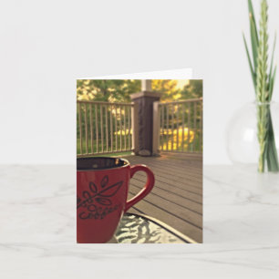 Morning Coffee Note Card Kaart