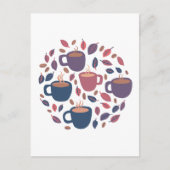 Morning Coffee Pastel Colorful Custom Briefkaart (Voorkant)