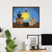 Morning Coffee poster (Thuiskantoor)