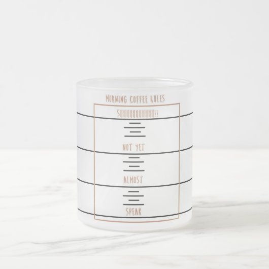 Morning Coffee Rules Matglas Koffiemok (Center)