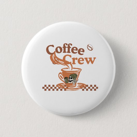 Morning Coffee Vibes – Elegant Coffee Cup Design Ronde Button 5,7 Cm (Voorkant)