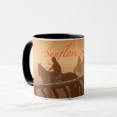 Morning Conversations - Sunflare Coffee Mok (Voorkant links)