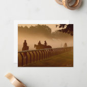 Morning Conversations - Thoroughbred Horse-kaart Notitiekaartje (Voorkant / Achterkant in situ)