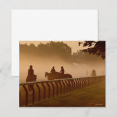 Morning Conversations - Thoroughbred Horse-kaart Notitiekaartje (Voorkant / Achterkant)