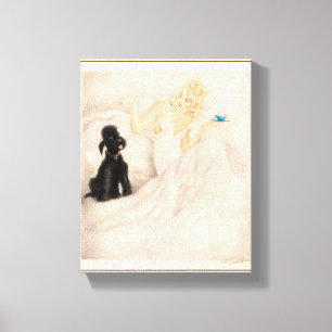 Morning Cup beroemd gemaakt door Louis Icart Canvas Afdruk