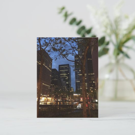 Morning Dawn in Rockefeller Center Midtown NYC Briefkaart (Staand voorkant)