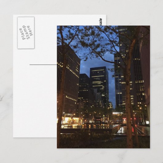 Morning Dawn in Rockefeller Center Midtown NYC Briefkaart (Voorkant / Achterkant)