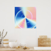 Morning Dawn Psychedelische Hypnotische Werveling Poster (Keuken)