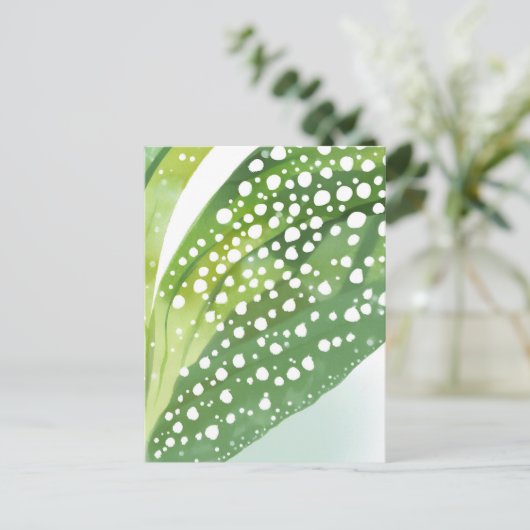 Morning Dew | De moderne botanische Waterverf Briefkaart (Staand voorkant)