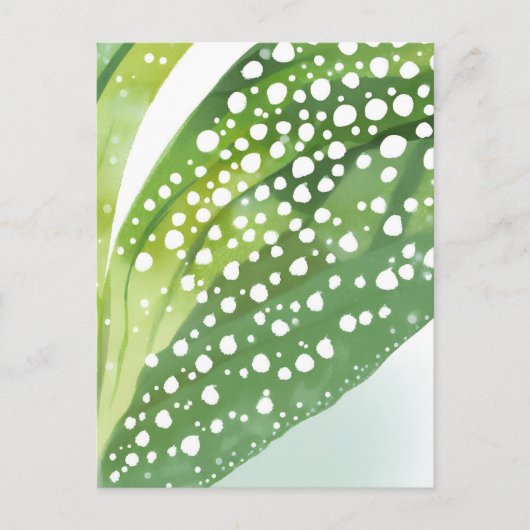 Morning Dew | De moderne botanische Waterverf Briefkaart (Voorkant)