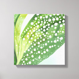 Morning Dew | De moderne botanische Waterverf Canvas Afdruk