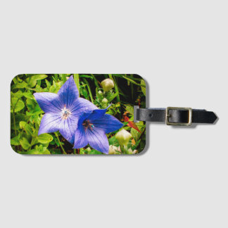 Morning Dew druppelt op een ballonventilator Bagagelabel