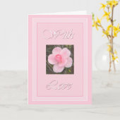 Morning Dew Met Liefde Kaart (Gele Bloem)