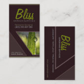 Morning Dew Stylish met Photo Template Business Visitekaartje (Voorkant / Achterkant)