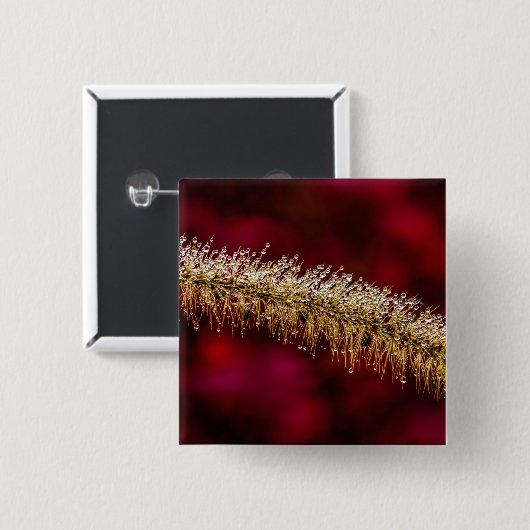 Morning Dew Vierkante Button 5,1 Cm (Voorkant /achterkant)