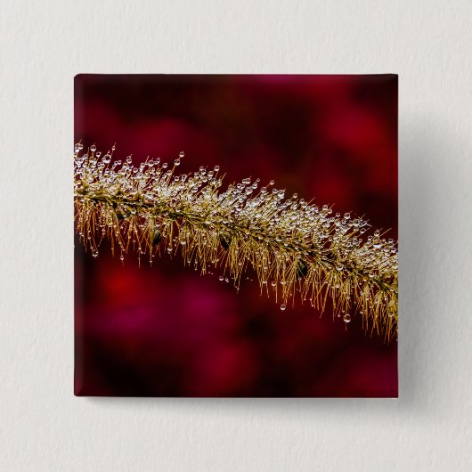 Morning Dew Vierkante Button 5,1 Cm (Voorkant)