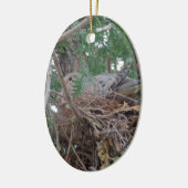 Morning Dove Nesting Keramisch Ornament (Links)