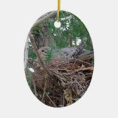 Morning Dove Nesting Keramisch Ornament (Voorkant)