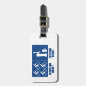 Morning Draft, Evening Draft Bagagelabel (Voorkant verticaal)