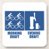 Morning Draft, Evening Draft Bier Onderzetter (Voorkant)