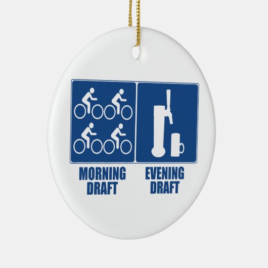 Morning Draft, Evening Draft Keramisch Ornament (Rechts)