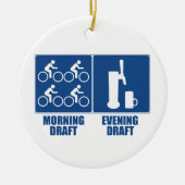 Morning Draft, Evening Draft Keramisch Ornament (Voorkant)