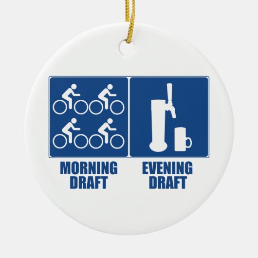 Morning Draft, Evening Draft Keramisch Ornament (Voorkant)