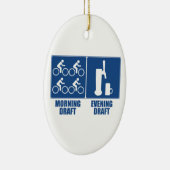 Morning Draft, Evening Draft Keramisch Ornament (Rechts)