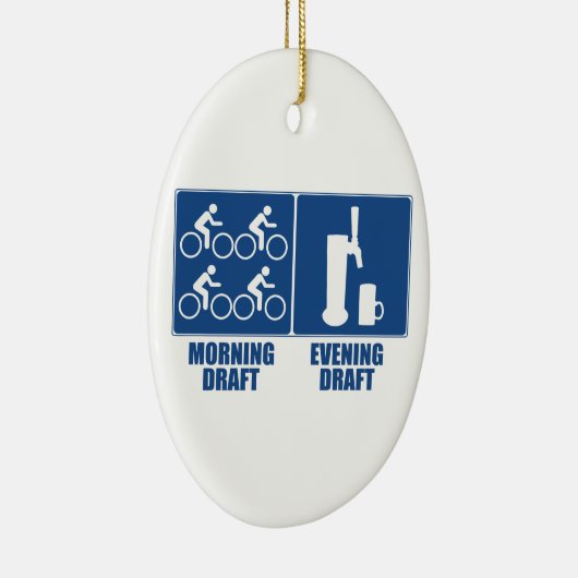 Morning Draft, Evening Draft Keramisch Ornament (Rechts)