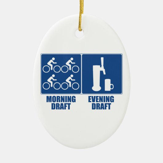 Morning Draft, Evening Draft Keramisch Ornament (Voorkant)