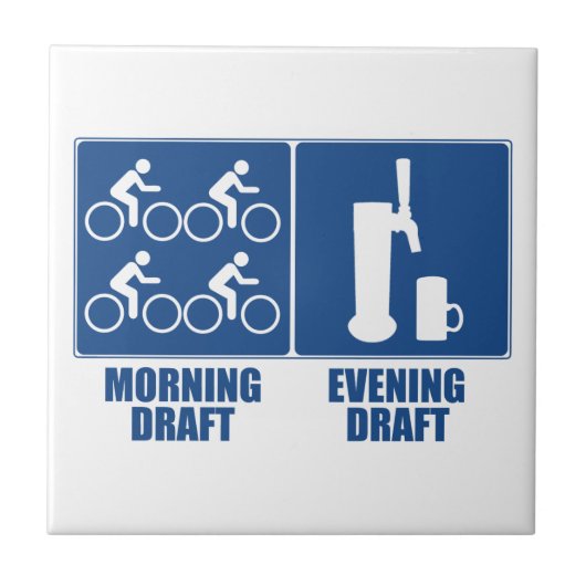 Morning Draft, Evening Draft Tegeltje (Voorkant)