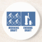 Morning Draft, Evening Draft Zandsteen Onderzetter (Voorkant)