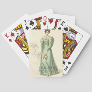 Morning Dress, mode bord van Ackermann's Repo Pokerkaarten