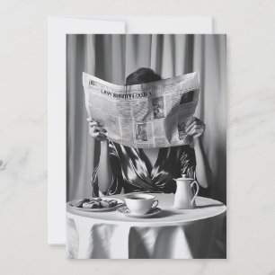 Morning Elegance: koffie, nieuws en sereniteit Kaart