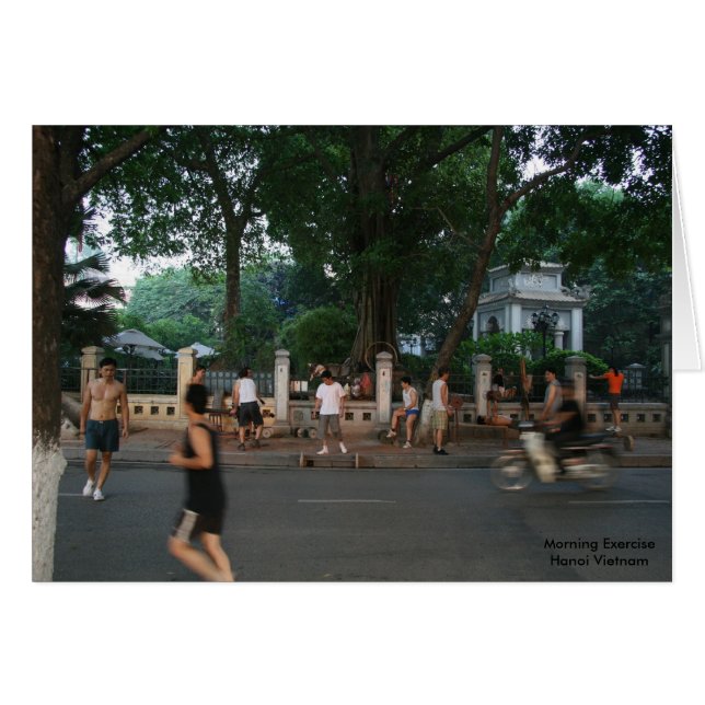 Morning Exercise * Hanoi Vietnam (Voorkant Horizontaal)