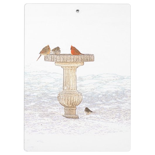 Morning Feeding DigitalArt Klembord (Achterkant)