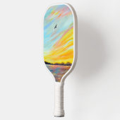 Morning Ferry Uitzicht Painting Pickleball Paddle (Links)